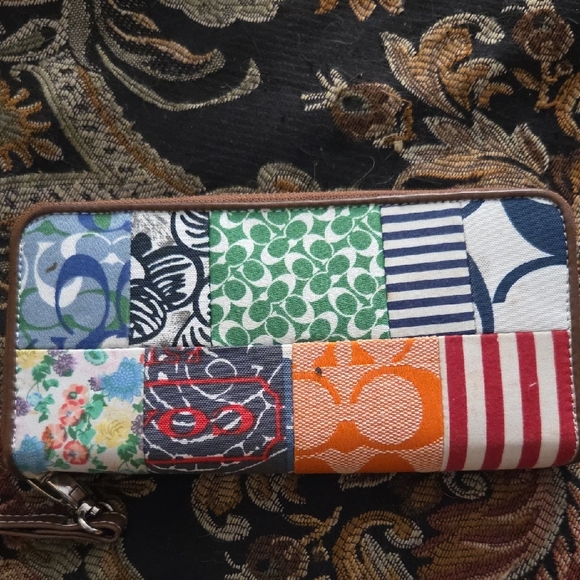 Coach Colorful Patchwork Wallet - Picture 2 of 6